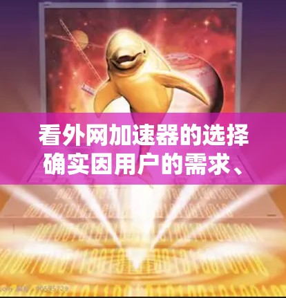 看外网加速器的选择确实因用户的需求、预算和使用习惯而异。以下是一些常见的加速器推荐，涵盖免费、付费以及订阅等多种选择