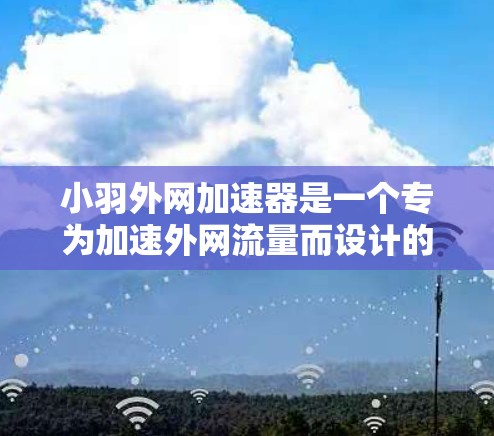 小羽外网加速器是一个专为加速外网流量而设计的工具，通常用于在手机或电脑上连接到外部网络，以提高数据传输速度。如果你正在寻找一个能够帮助你加速外网的工具，下面是几个常见的选择