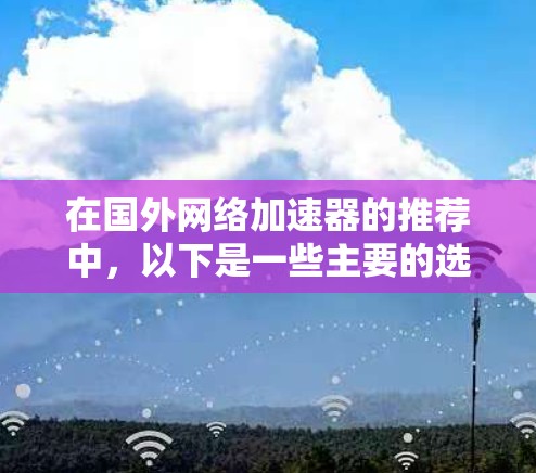 在国外网络加速器的推荐中，以下是一些主要的选择，它们在性能、安全性等方面表现优异