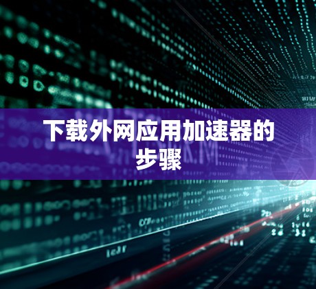 下载外网应用加速器的步骤 下载外网应用加速器的步骤