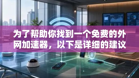 为了帮助你找到一个免费的外网加速器，以下是详细的建议和推荐