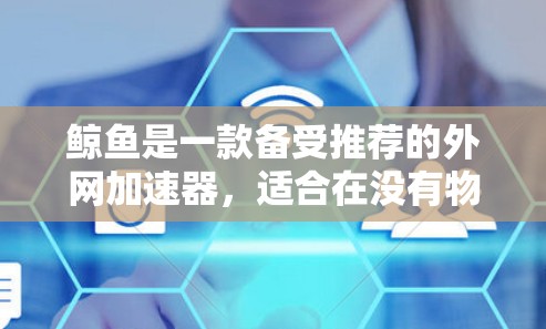 鲸鱼是一款备受推荐的外网加速器，适合在没有物理连接的情况下快速下载外网内容。以下是对鲸鱼的总结和使用建议