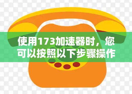使用173加速器时，您可以按照以下步骤操作