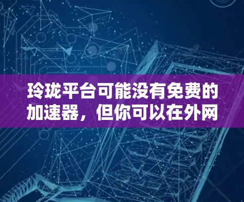 玲珑平台可能没有免费的加速器，但你可以在外网使用其他方式优化下载速度。以下是一些推荐的解决方案