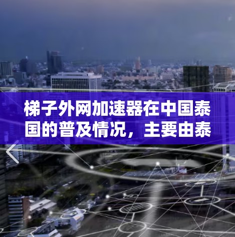 梯子外网加速器在中国泰国的普及情况，主要由泰国梯子市场的销售情况和消费者偏好决定。以下是对泰国梯子市场的详细分析