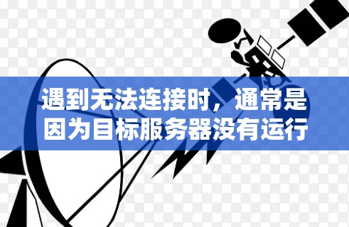 遇到无法连接时，通常是因为目标服务器没有运行或网络问题。以下是逐步排查的方法