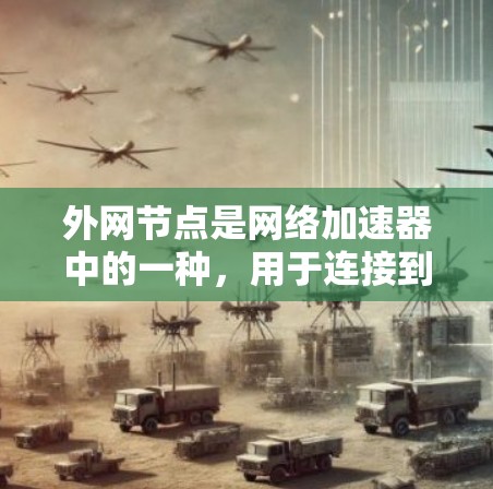 外网节点是网络加速器中的一种，用于连接到互联网的服务器，以提升网络性能和用户体验。以下是对外网节点的详细介绍