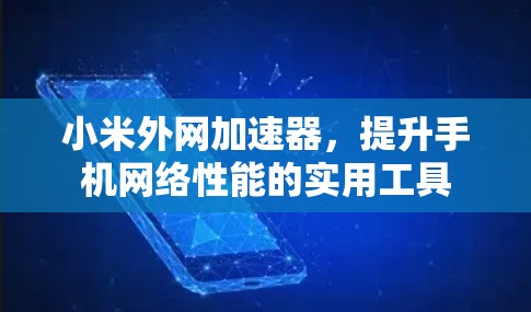 小米外网加速器，提升手机网络性能的实用工具