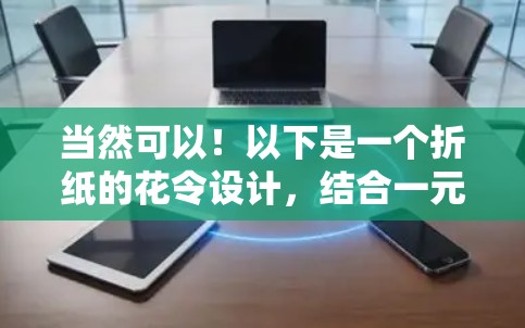 当然可以！以下是一个折纸的花令设计，结合一元机场的设计元素。这个设计旨在将折纸与创意设计相结合，创造出一个有吸引力的一元机场主题