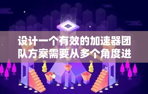 设计一个有效的加速器团队方案需要从多个角度进行全面考虑，以确保团队的高效运作和项目目标的实现。以下是一个结构化和详细的设计，涵盖团队组成、职责、资源、沟通、协作和持续改进等方面