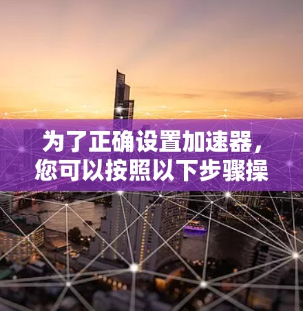 为了正确设置加速器，您可以按照以下步骤操作