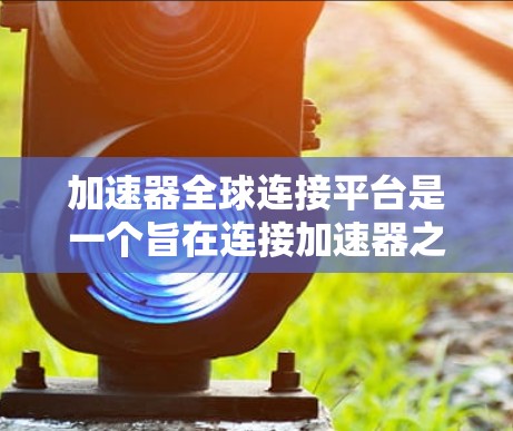 加速器全球连接平台是一个旨在连接加速器之间的共享平台，以提高软件和下载速度的工具。以下是该平台的详细信息
