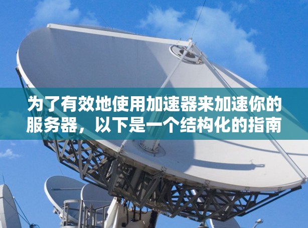 为了有效地使用加速器来加速你的服务器，以下是一个结构化的指南，帮助你全面理解和应用加速器