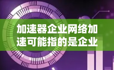 加速器企业网络加速可能指的是企业内部或外部通过加速设备或技术来提升网络性能的系统或方法。以下是对这个概念的简要解释