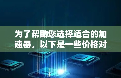 为了帮助您选择适合的加速器，以下是一些价格对比和推荐
