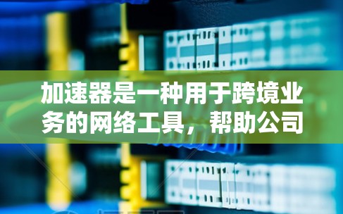 加速器是一种用于跨境业务的网络工具，帮助公司加速资金流动和数据传输，提高运营效率和降低成本。以下是对加速器的详细介绍