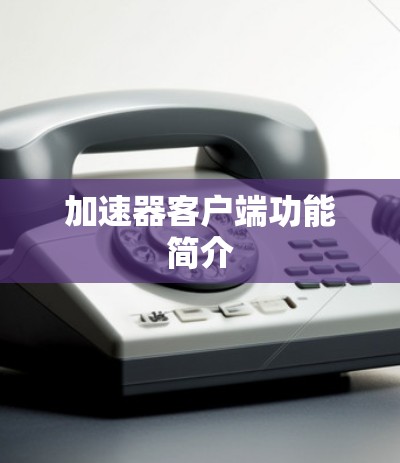 加速器客户端功能简介