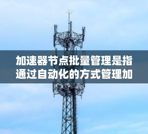 加速器节点批量管理是指通过自动化的方式管理加速器节点，以提高系统性能和效率。加速器节点是指在计算机上运行的加速器，用于加速特定任务的执行。批量管理可以减少重复劳动，优化加速器的配置和使用