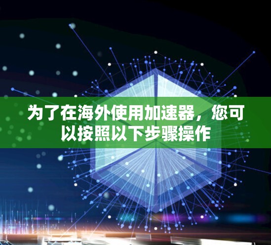为了在海外使用加速器，您可以按照以下步骤操作