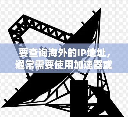要查询海外的IP地址，通常需要使用加速器或IP地址工具来获取。以下是一些常见的方法