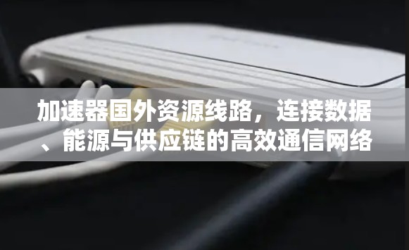 加速器国外资源线路，连接数据、能源与供应链的高效通信网络