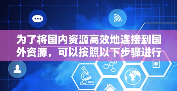 为了将国内资源高效地连接到国外资源，可以按照以下步骤进行操作