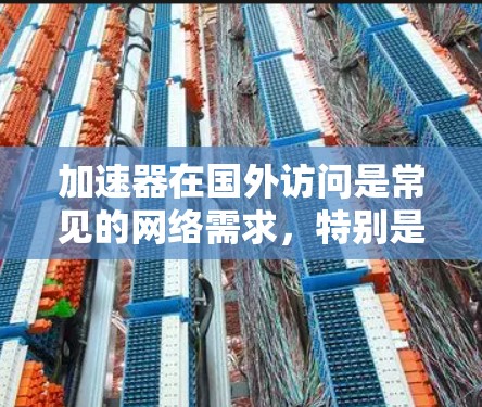 加速器在国外访问是常见的网络需求，特别是当需要访问国外服务器或服务器中心时。加速器可以帮助将这些网站连接到国内的网络中，提升访问速度和稳定性。以下是一些常用的加速器软件推荐，帮助您完成国外网页访问