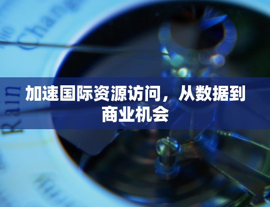 加速国际资源访问，从数据到商业机会