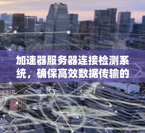 加速器服务器连接检测系统,确保高效数据传输的可靠保障 加速器服务器连接检测系统,确保高效数据传输的可靠保障