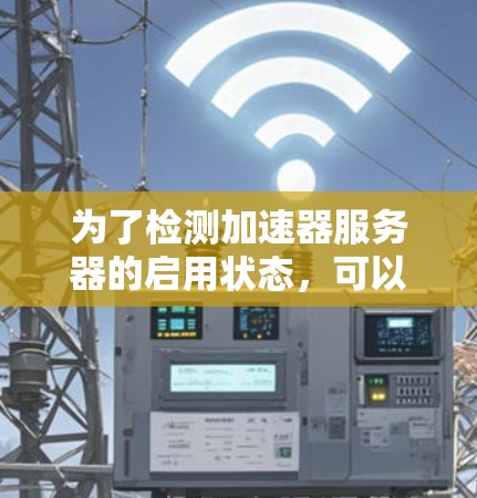 为了检测加速器服务器的启用状态，可以按照以下步骤进行