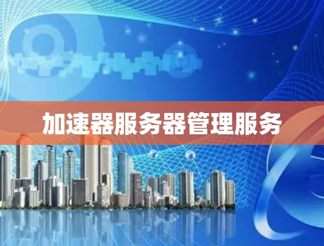 加速器服务器管理服务