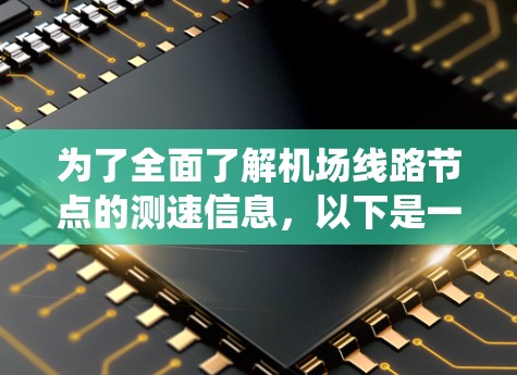为了全面了解机场线路节点的测速信息，以下是一个详细且系统化的指南，涵盖测试设备、信号类型和测试步骤