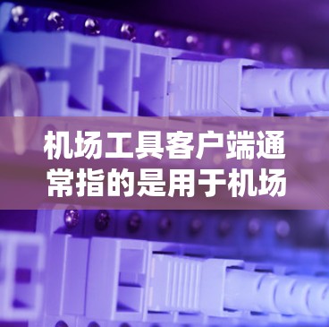 机场工具客户端通常指的是用于机场管理、人员管理或其他机场服务的电脑端应用程序。以下是一些可能的用途和功能