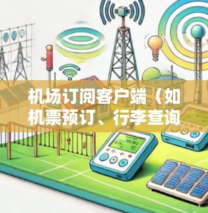 机场订阅客户端（如机票预订、行李查询、酒店预订等）的设计与操作，通常涉及以下几个关键方面