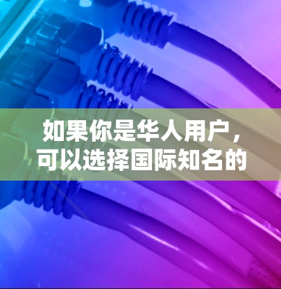 如果你是华人用户，可以选择国际知名的VPN服务，这些服务通常更符合你的需求和使用习惯。一些国际知名的VPN服务包括