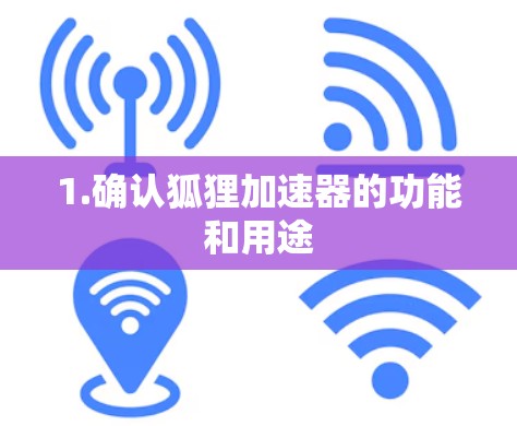 1.确认狐狸加速器的功能和用途