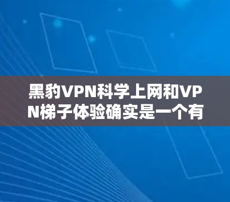 黑豹VPN科学上网和VPN梯子体验确实是一个有趣的话题。以下是一些关于如何使用VPN梯子以及VPN体验的一些关键信息