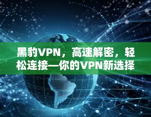 黑豹VPN，高速解密，轻松连接—你的VPN新选择