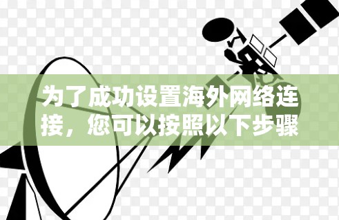为了成功设置海外网络连接，您可以按照以下步骤进行操作