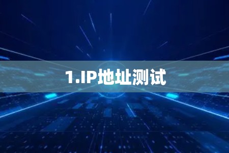 1.IP地址测试