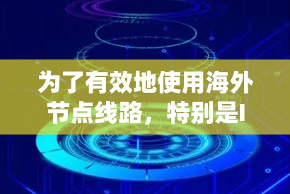 为了有效地使用海外节点线路，特别是IPsec VPN和WAN VPN，以下是一个系统性的指南