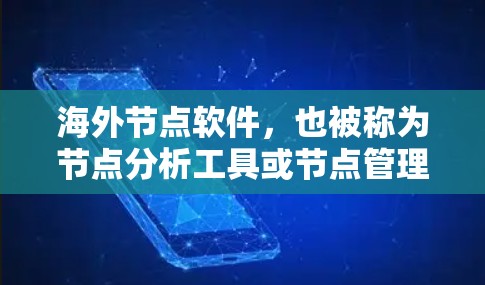 海外节点软件，也被称为节点分析工具或节点管理工具，通常用于数据分析、机器学习、节点渲染和开发等场景。以下是一些常见海外节点软件及其下载链接
