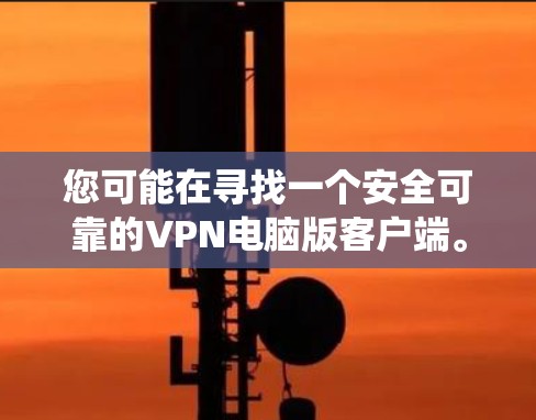 您可能在寻找一个安全可靠的VPN电脑版客户端。以下是一些推荐的VPN软件，适用于Windows和Mac系统