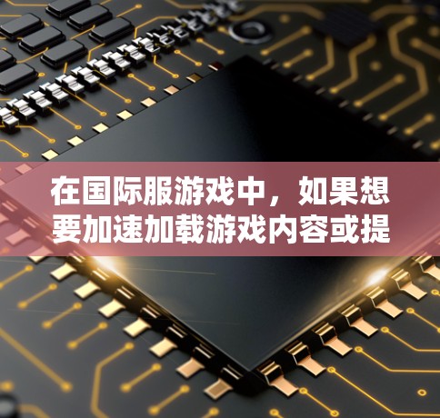 在国际服游戏中，如果想要加速加载游戏内容或提高加载速度，可以尝试以下几种方法